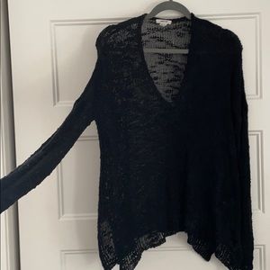 Helmut Lang open weave sweater
